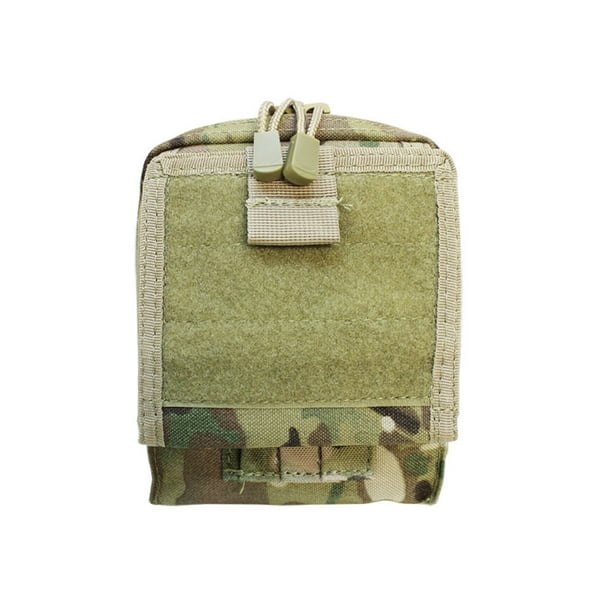 Molle Tactical ATLAS Map Pouch ID Admin Chart Case Clear Cover Carrier-TAN